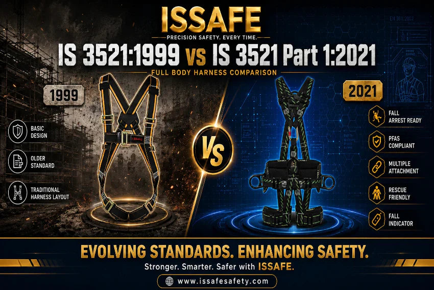 IS 3521:1999 vs IS 3521 Part 1:2021 - What Really Changed in Full Body Harness Safety?