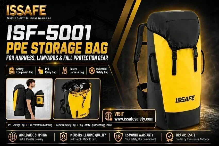 PPE storage bag for harness, lanyards & fall protection gear