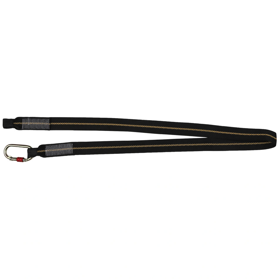 Safety Webbing Lanyard with Anchorage Loop and Carabiner