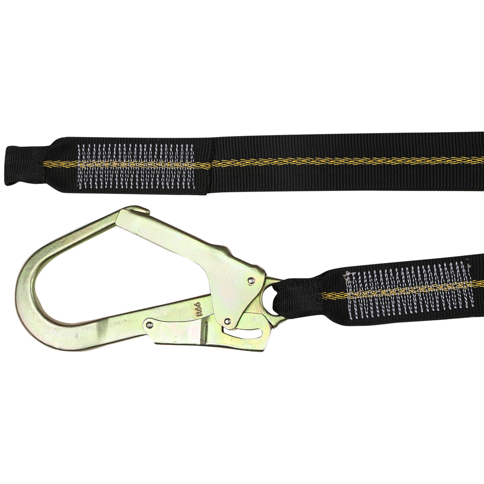 Webbing Lanyard with Loop Attachment & Heavy-Duty Scaffolding Hook