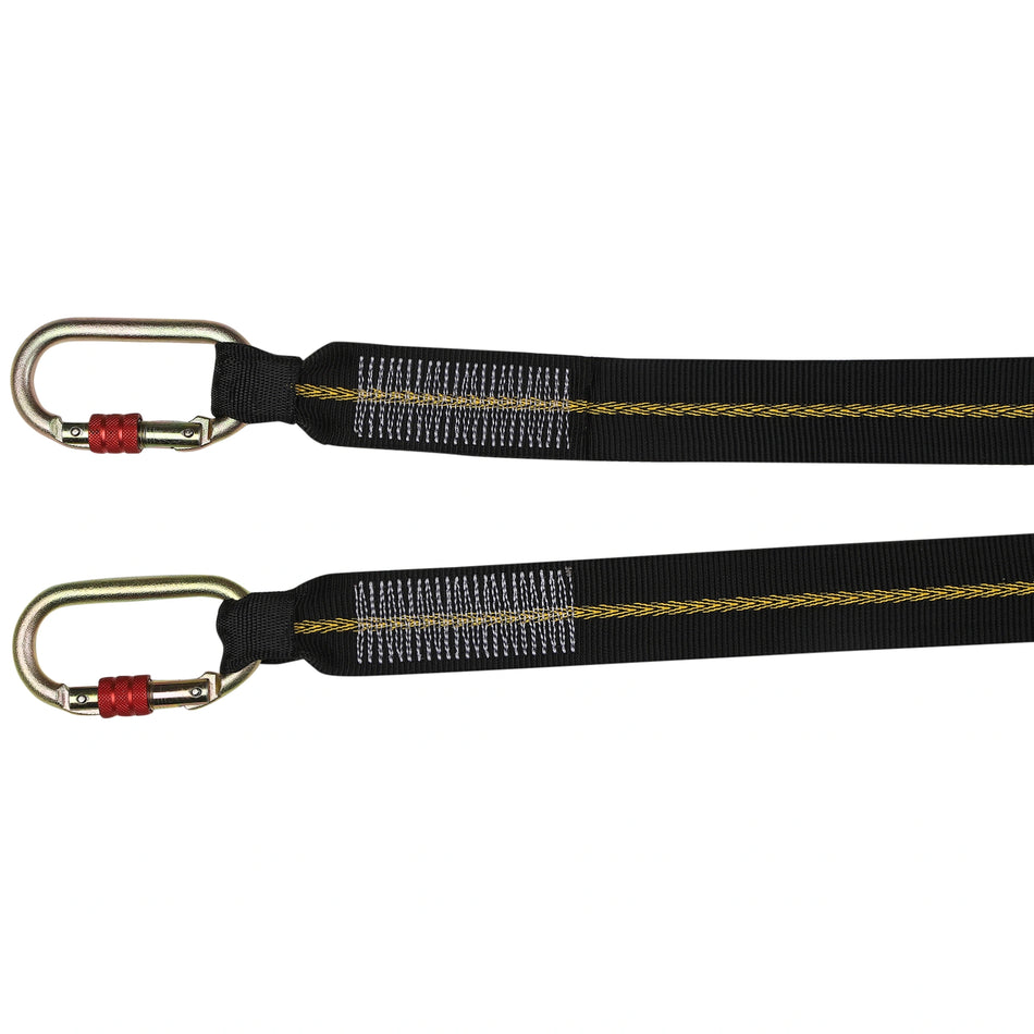 High-Tenacity Webbing Restraint Lanyard with Safety Carabiners