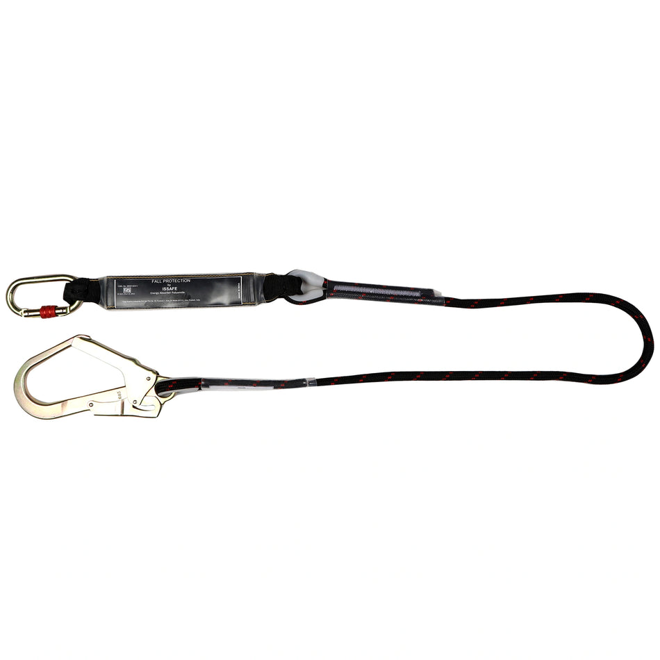 Safety Kernmantle Rope with Energy Absorber, Carabiner & Scaffolding Hook