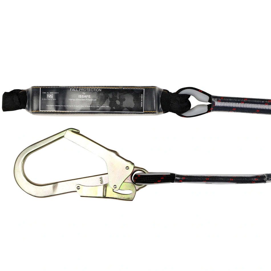 Kernmantle Rope with Energy Absorber, Safety Loop and Scaffolding Hook