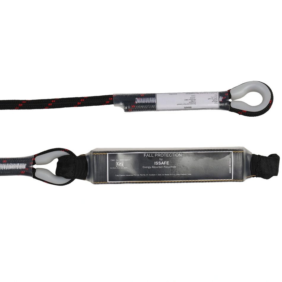 Fall Protection Kernmantle Rope with Energy Absorber and Double Loops