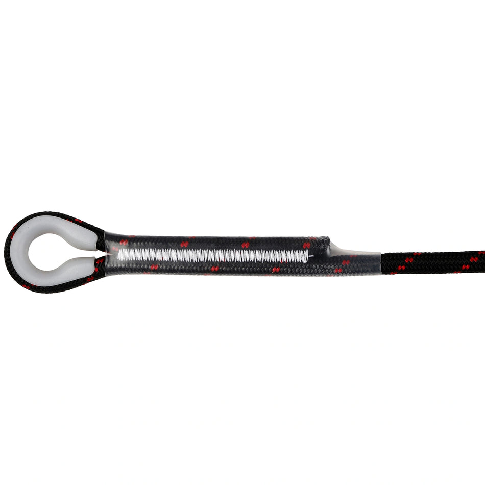 Adjustable Kernmantle Rope Restraint Lanyard with Dual Loop Attachments