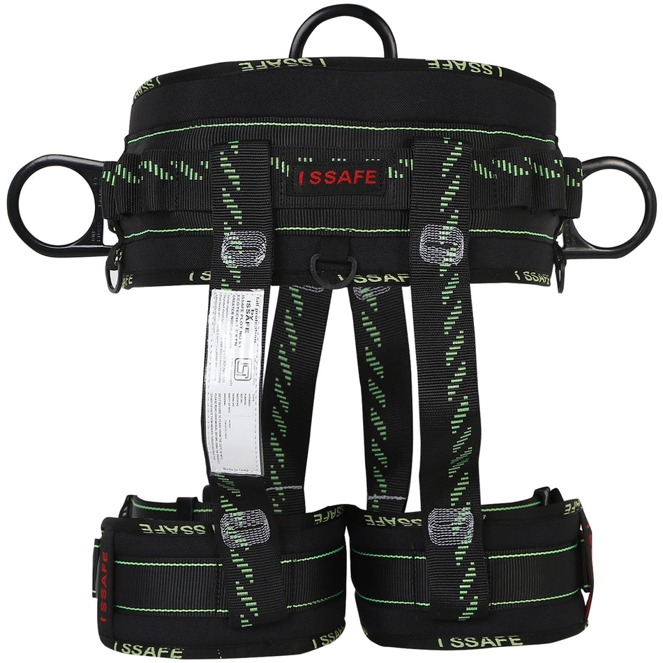 Fall Protection Sit Harness for Mountaineering, Tree Climbing & Logging