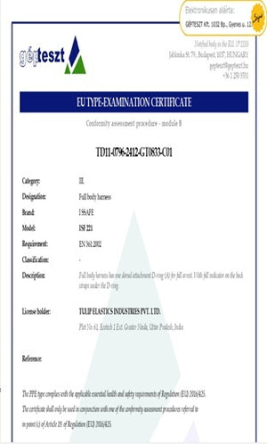 EU TYPE-EXAMINATION CERTIFICATE