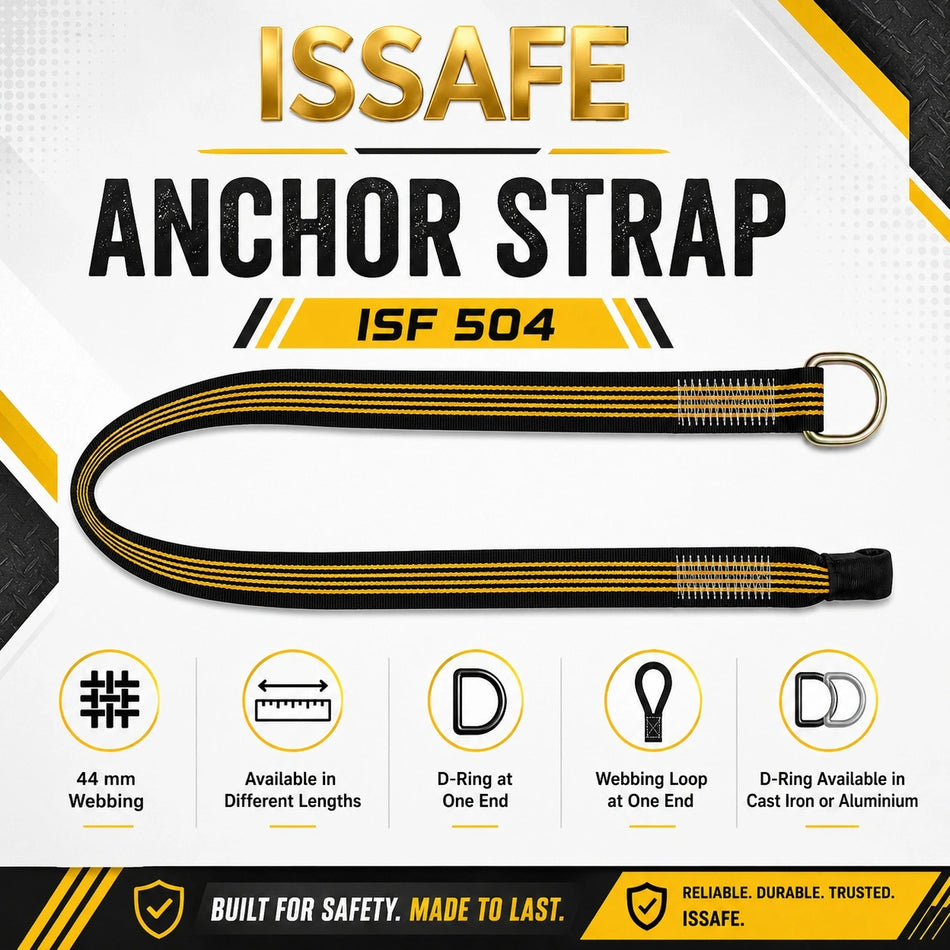 ISSAFE Anchor Strap with D-Ring & Webbing Loop – ISF504