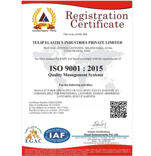 ISO 9001 : 2015 Certificate