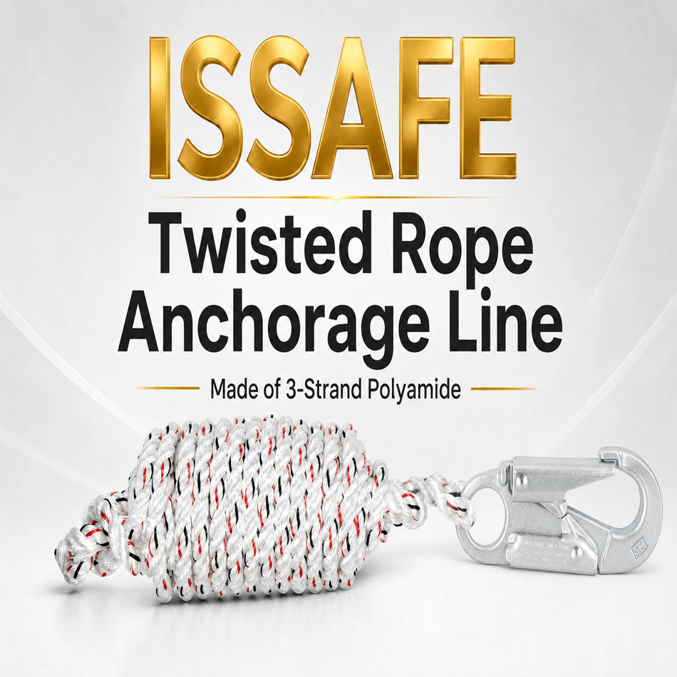 ISSAFE Twisted Rope Anchorage Line 16mm with Snap Hook - ISFTR16MM