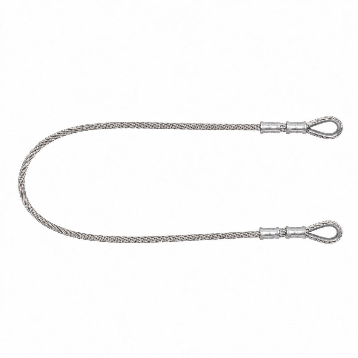 ISSAFE ISF506(C) 8 mm SS 316 stainless steel wire rope sling with both side loops