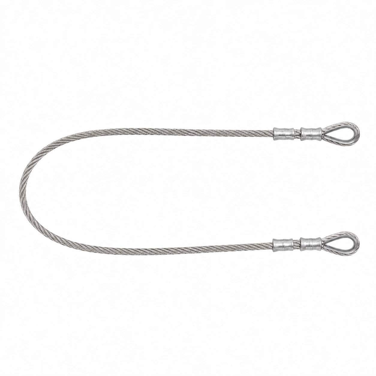 ISSAFE ISF506(C) 8 mm SS 316 stainless steel wire rope sling with both side loops