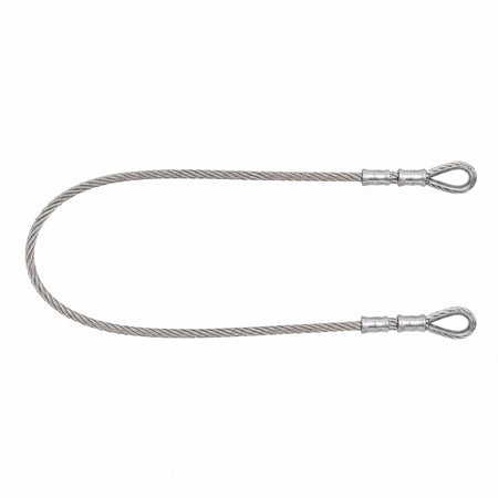 ISSAFE ISF506(C) 8 mm SS 316 stainless steel wire rope sling with both side loops